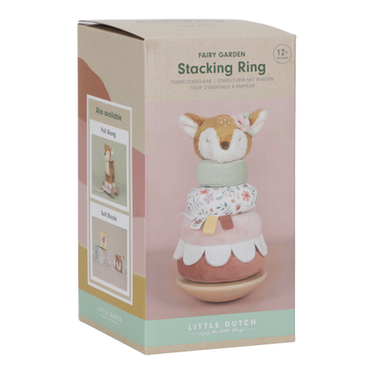Little Dutch Stapelturm mit Ringen - rosa - Fairy Garden