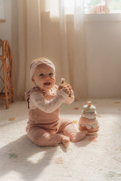 Little Dutch Stapelturm mit Ringen - rosa - Fairy Garden