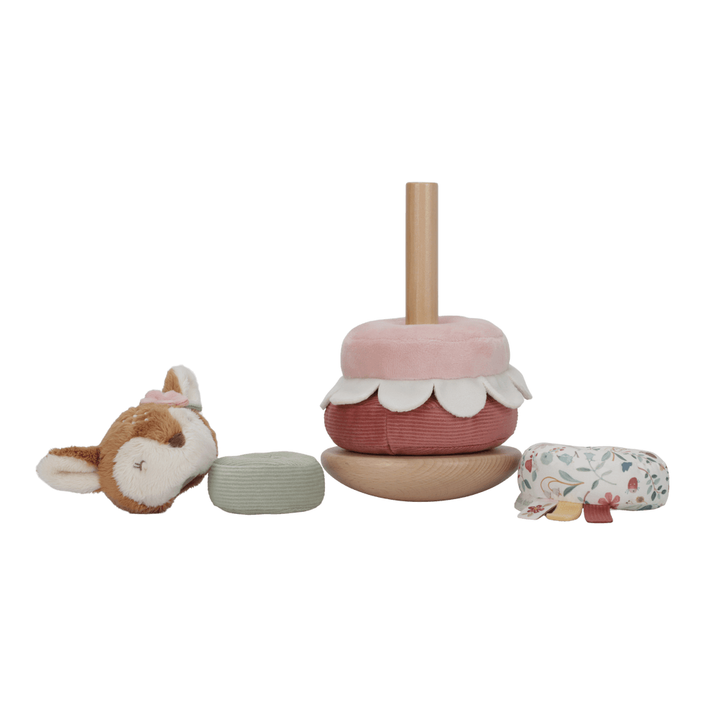 Little Dutch Stapelturm mit Ringen - rosa - Fairy Garden