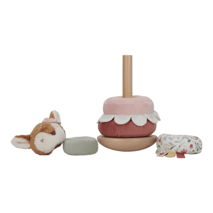 Little Dutch Stapelturm mit Ringen - rosa - Fairy Garden