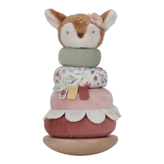 Little Dutch Stapelturm mit Ringen - rosa - Fairy Garden