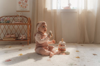 Little Dutch Stapelturm mit Ringen - rosa - Fairy Garden
