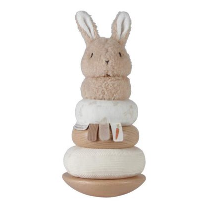 Little Dutch Stapelturm mit Ringen Baby Bunny newborn naturals - Hasenstapelturm