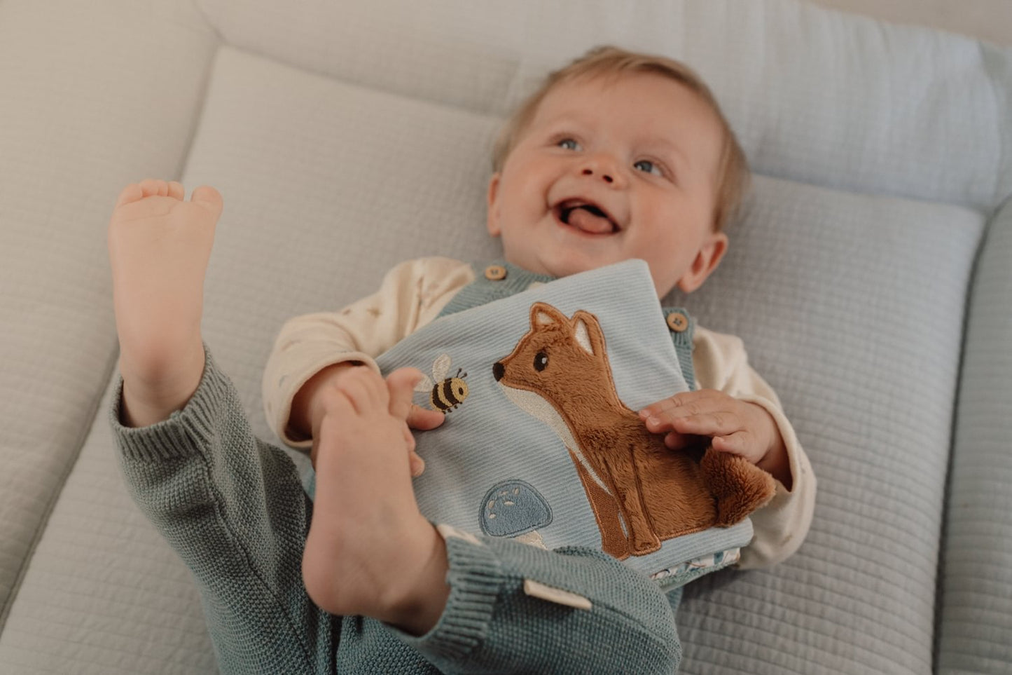 Little Dutch Stoffbuch mit Aktivitäten blau - Forest Friends