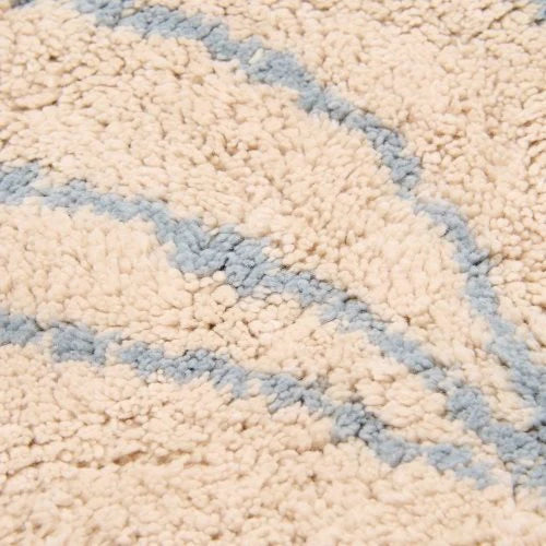 Little Dutch Teppich Pilz Blau von der Seite