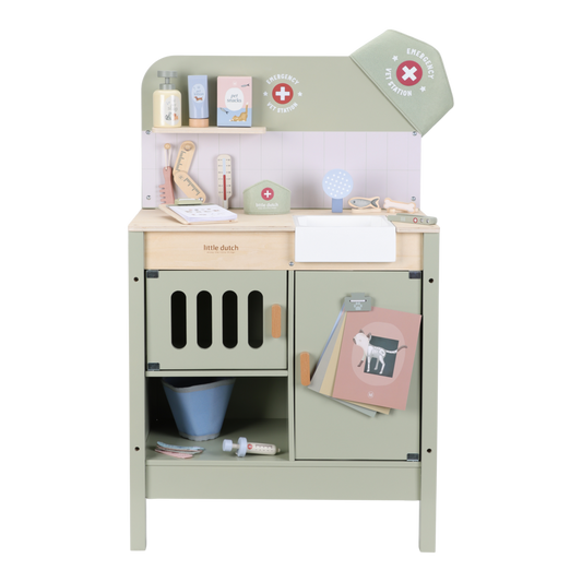 Little Dutch Tierarztpraxis Holz Grün FSC