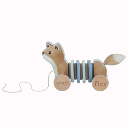 Little Dutch Zugtier Holz Fuchs mit Verpackung