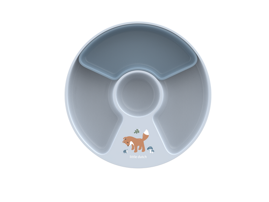 Little Dutch blau Kinderteller mit Unterteilung