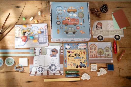Little Dutch blau Kreativbox Jim Forest Friends Detailansicht