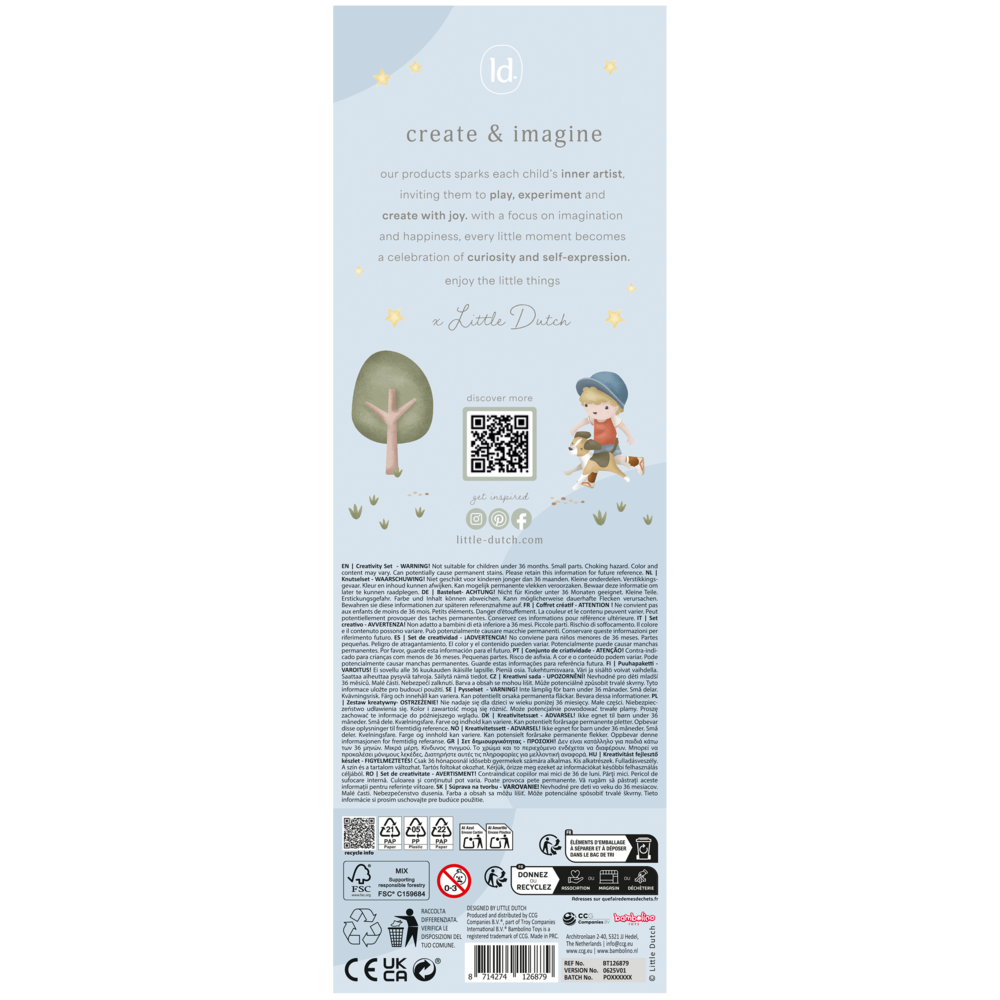 Little Dutch blau Kreativbox Jim Forest Friends
