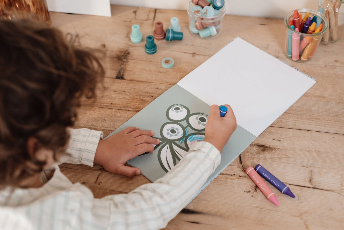 Little Dutch blau Malbuch zwischen den Zeilen Forest Friends