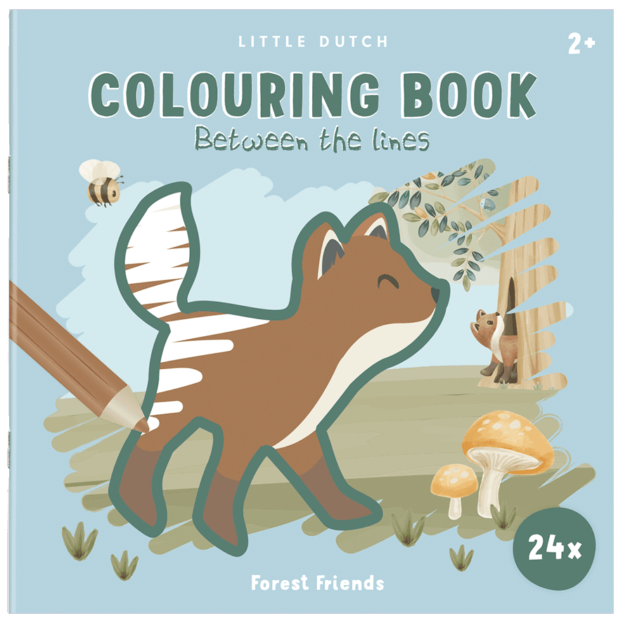 Little Dutch blau Malbuch zwischen den Zeilen Forest Friends