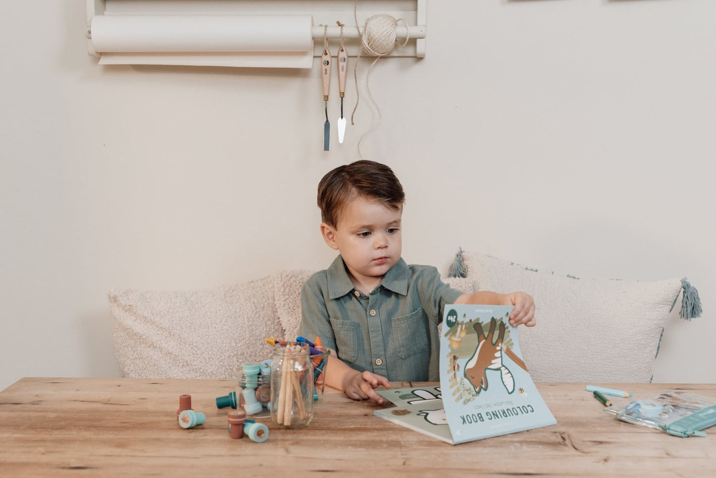 Little Dutch blau Malbuch zwischen den Zeilen Forest Friends