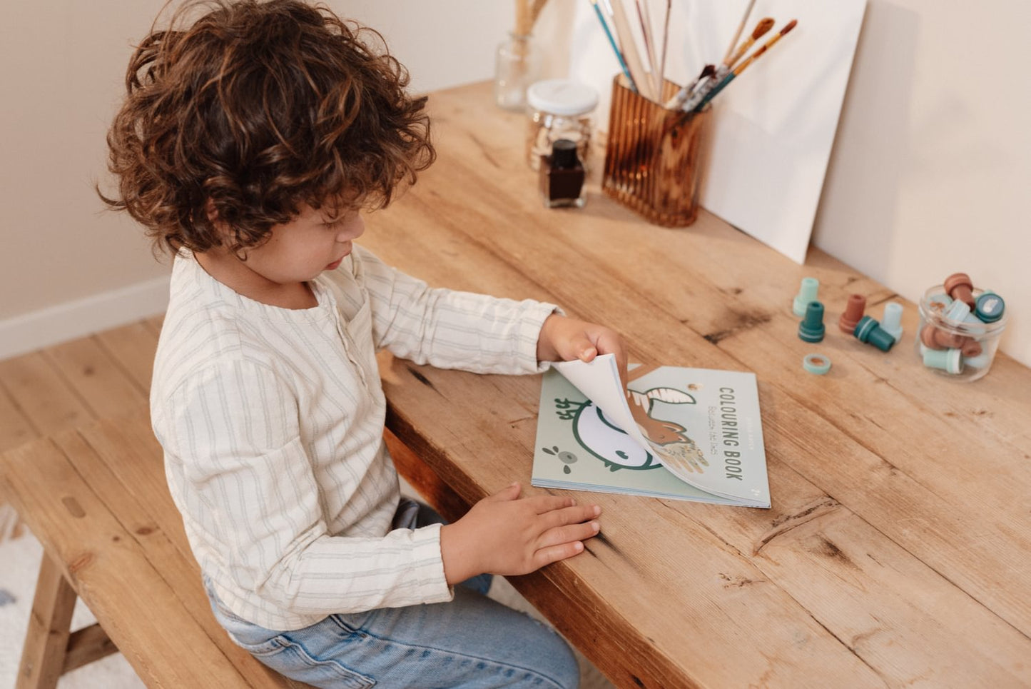 Little Dutch blau Malbuch zwischen den Zeilen Forest Friends