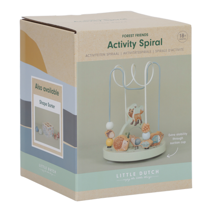 Little Dutch große Aktivitätsspirale blau - Forest Friends