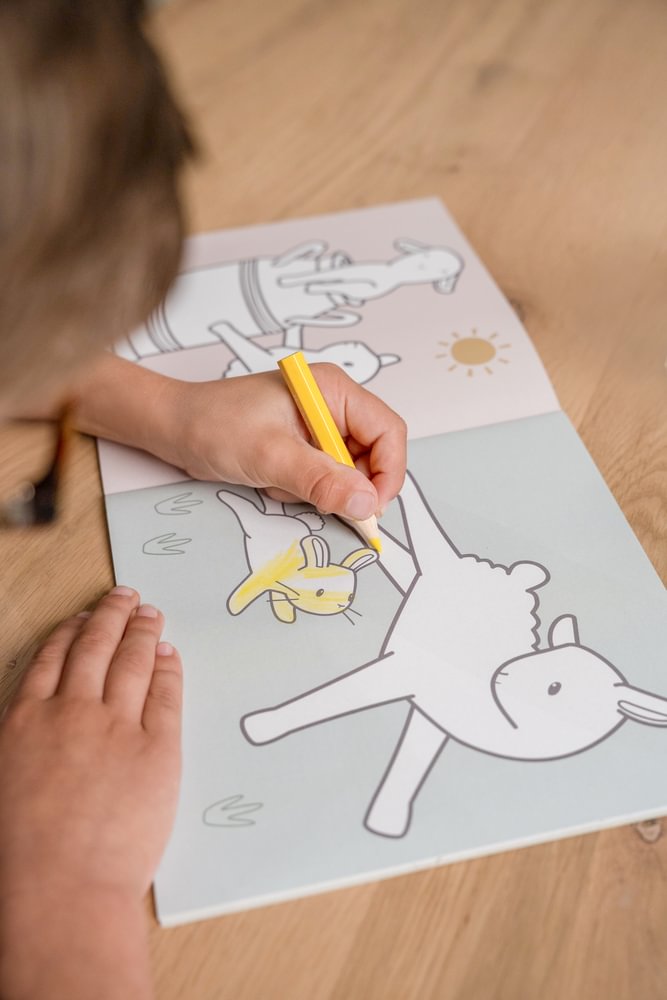 Little Dutch grün Malbuch Little Farm Ausmalbuch