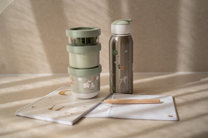 Little Dutch olive Snackbox stapelbar Mepal Mio 3-teilig Little Farm