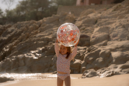 Little Dutch rosa 3D Strandball Blume Pink Flowers