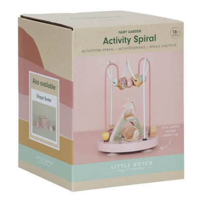 Little Dutch rosa Aktivitätsspirale Holz groß - Fairy Garden
