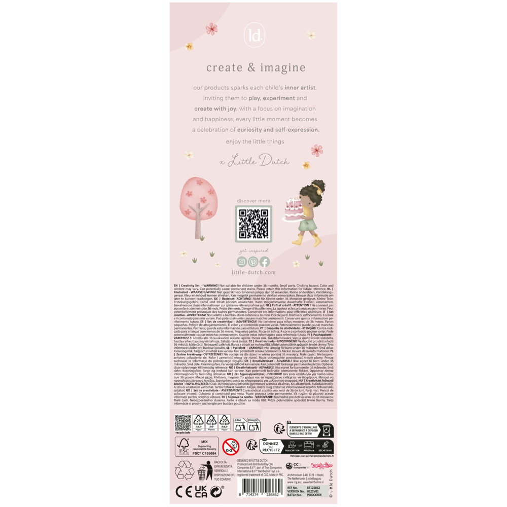 Little Dutch rosa Bastelbox Kreativbox Rosa