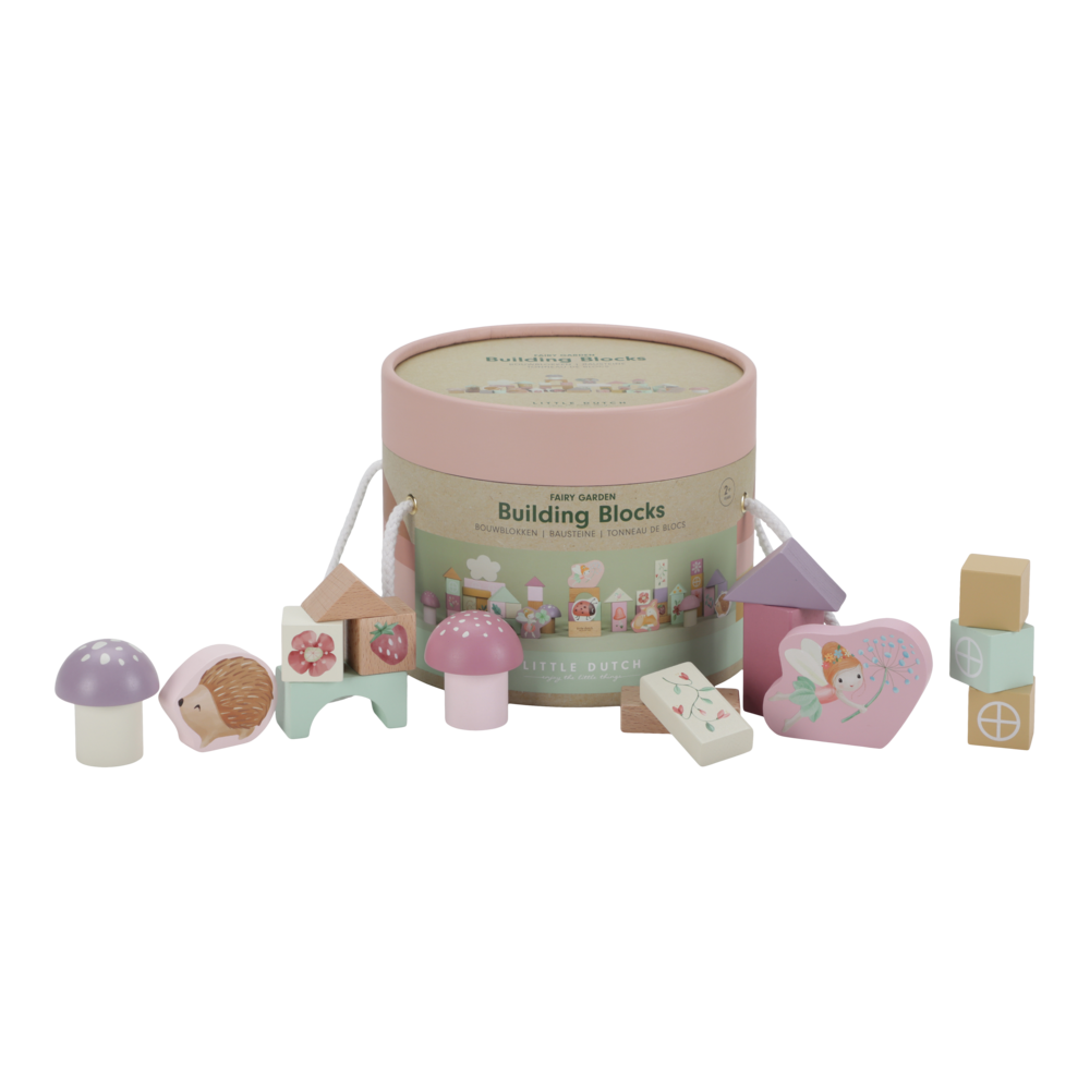 Little Dutch rosa Bausteine Fairy Garden Holzbauklötze