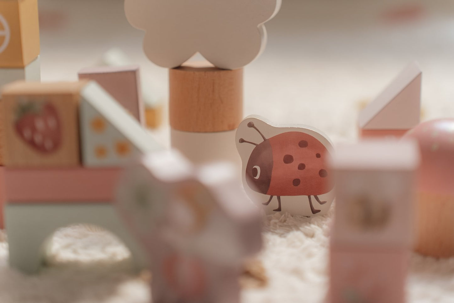 Little Dutch rosa Bausteine Fairy Garden Holzbauklötze