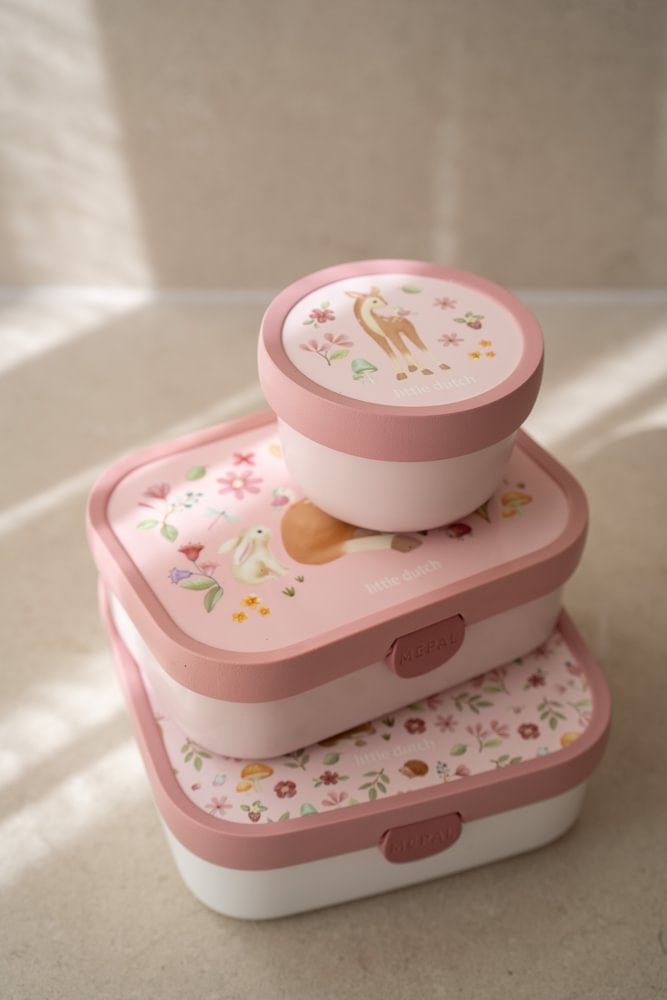 Little Dutch rosa Brotdose XL - Fairy Garden Mepal 