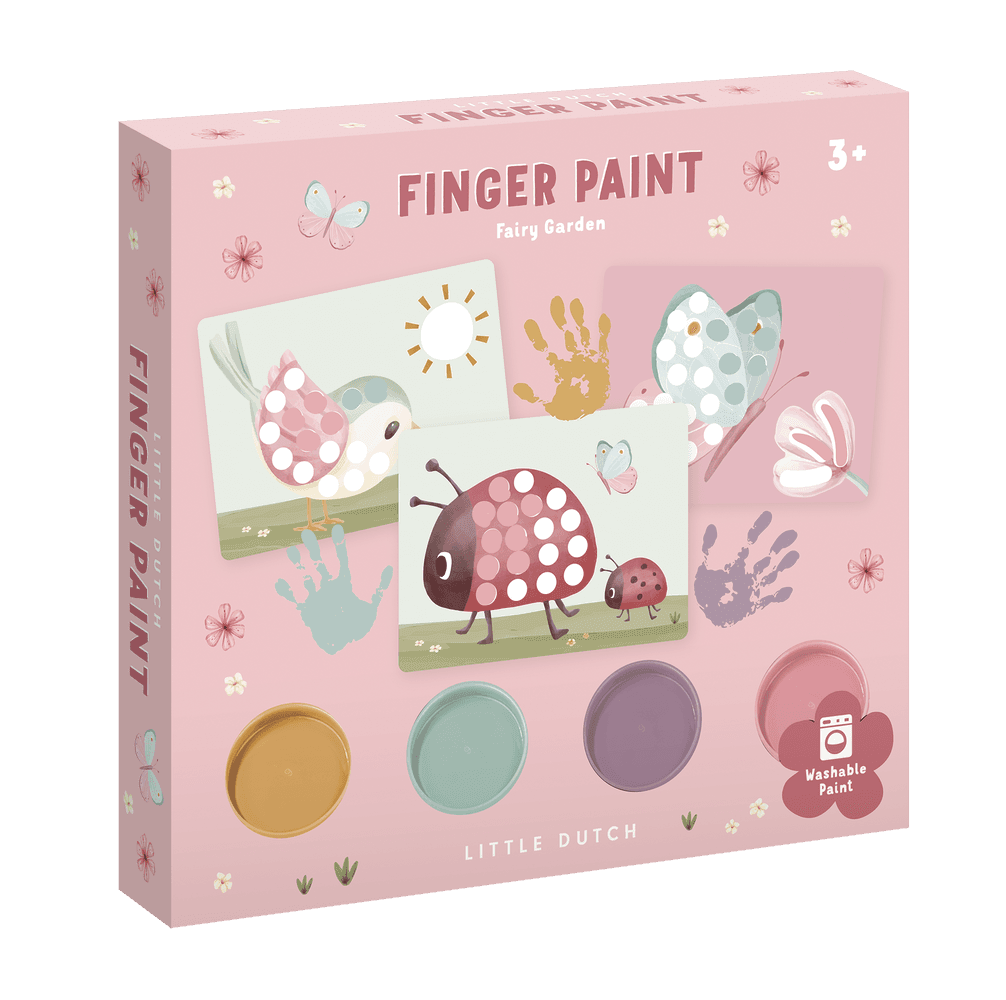 Little Dutch rosa Fingermalset Fairy Garden Fingermalfarbe
