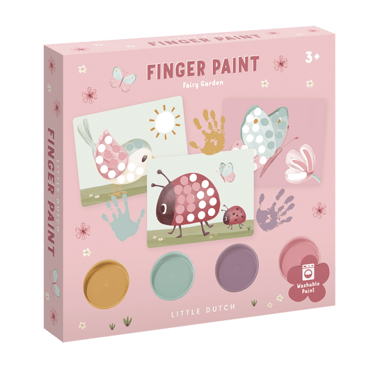 Little Dutch rosa Fingermalset Fairy Garden Fingermalfarbe