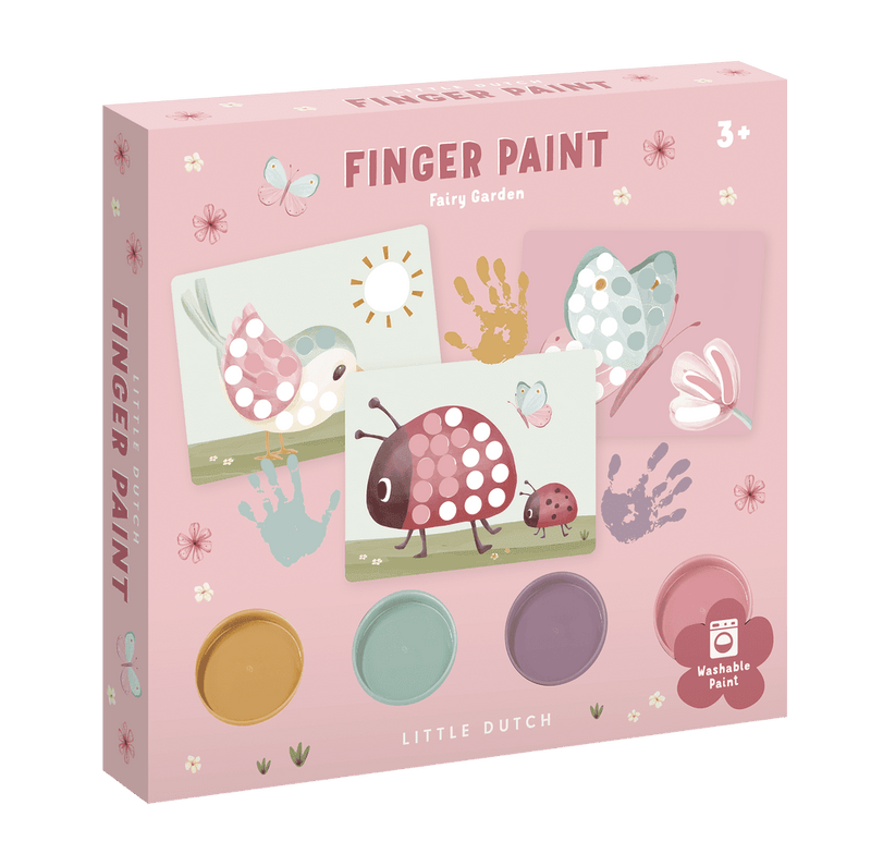 Little Dutch rosa Fingermalset Fairy Garden Fingermalfarbe