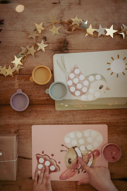 Little Dutch rosa Fingermalset Fairy Garden Fingermalfarbe