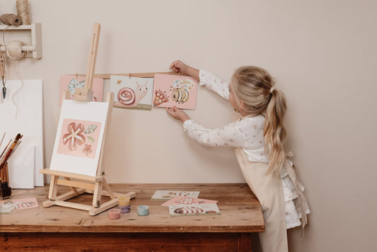 Little Dutch rosa Fingermalset Fairy Garden Fingermalfarbe