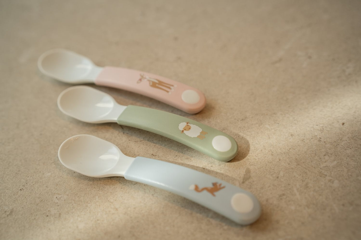 Little Dutch rosa Fütterlöffel Set Mepal Mio - Fairy Garden Babylöffel