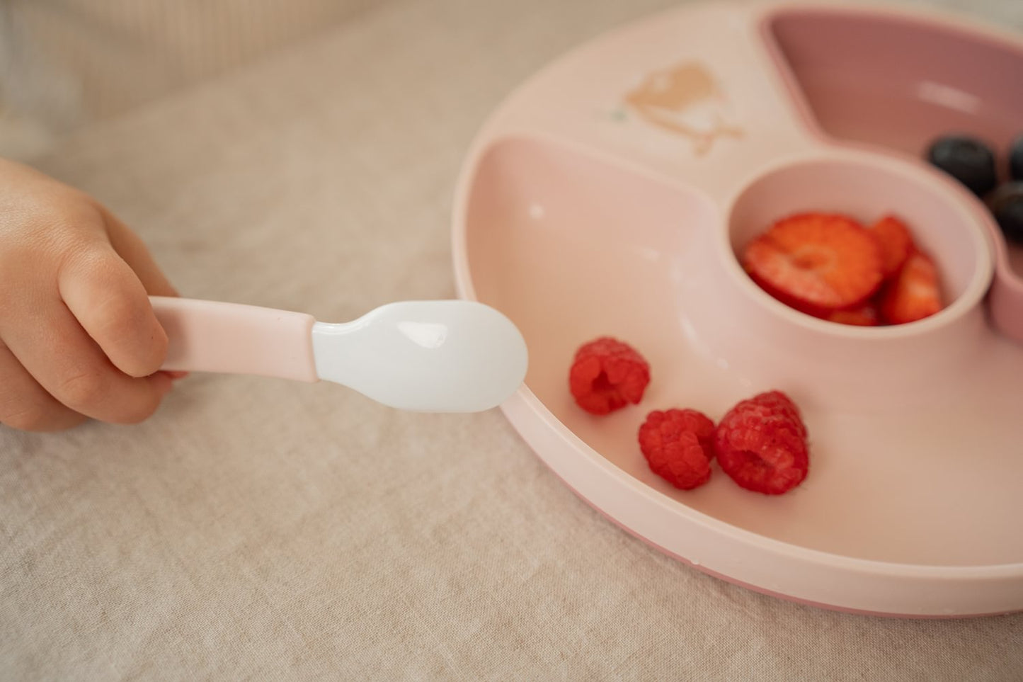 Little Dutch rosa Fütterlöffel Set Mepal Mio - Fairy Garden Babylöffel