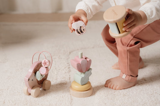 Little Dutch rosa Geschenkset Holz Fairy Garden Detailansicht