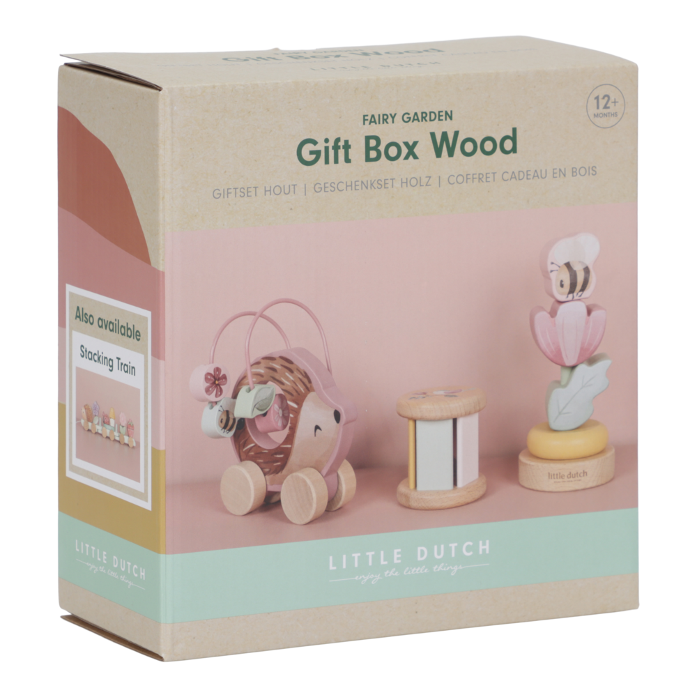 Little Dutch rosa Geschenkset Holz Fairy Garden