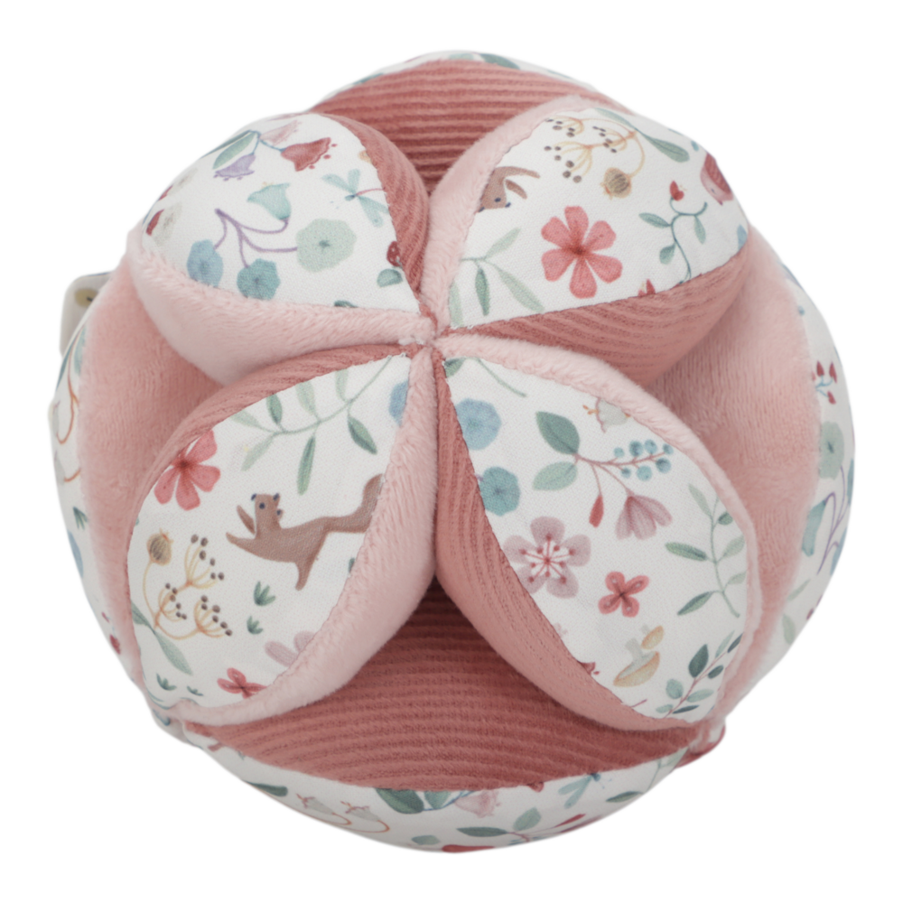 Little Dutch rosa Greifball mit Rassel Funktionen Detail
