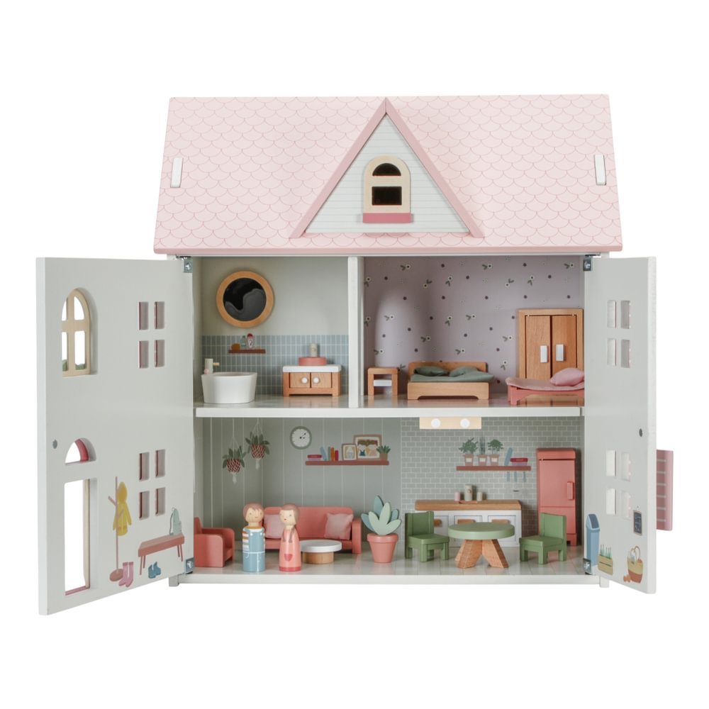 Little Dutch rosa Holz Puppenhaus Detail 9