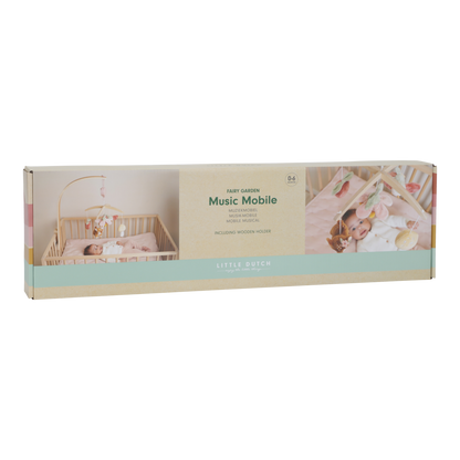 Little Dutch rosa Musik-Mobile aus Holz - Fairy Garden