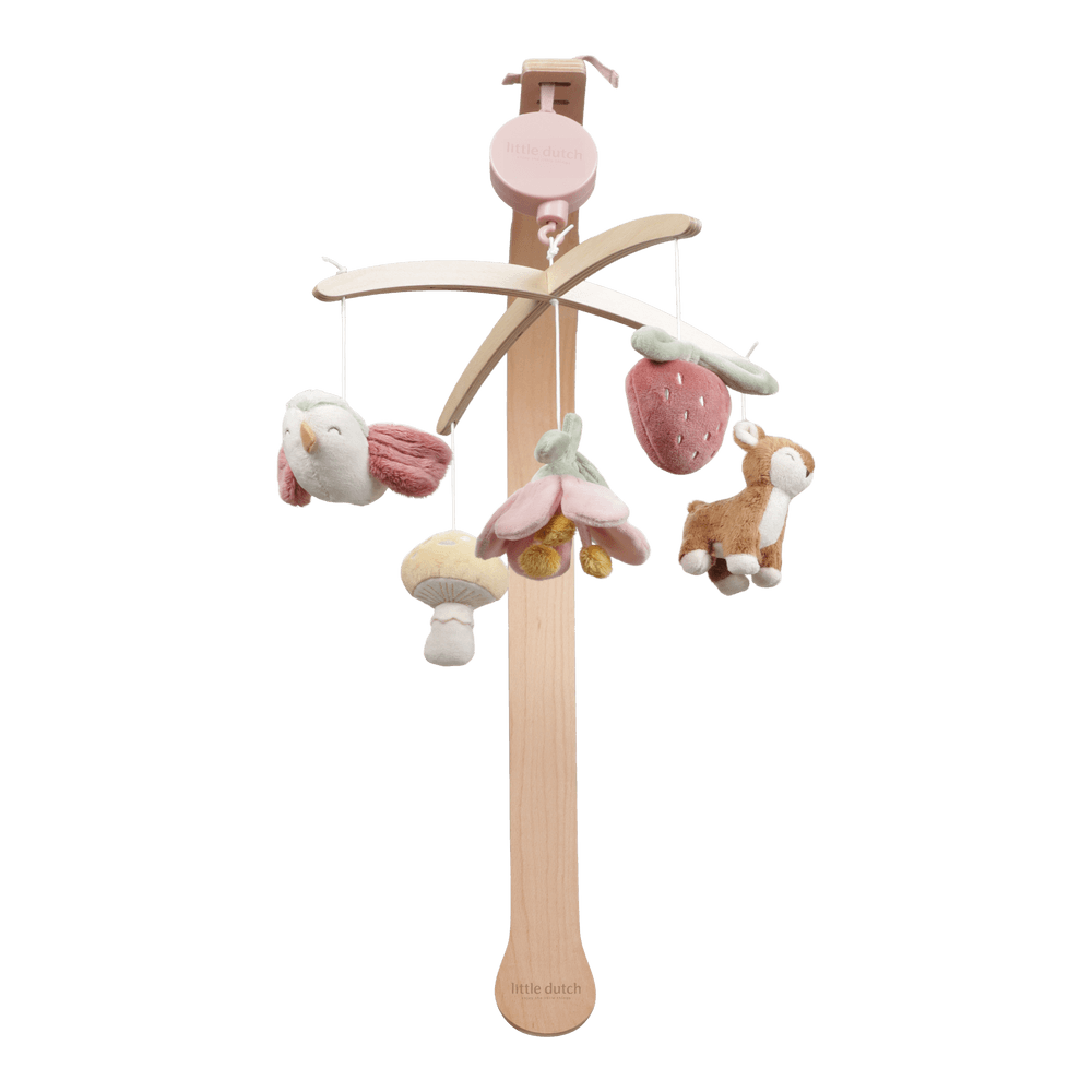 Little Dutch rosa Musik-Mobile aus Holz - Fairy Garden