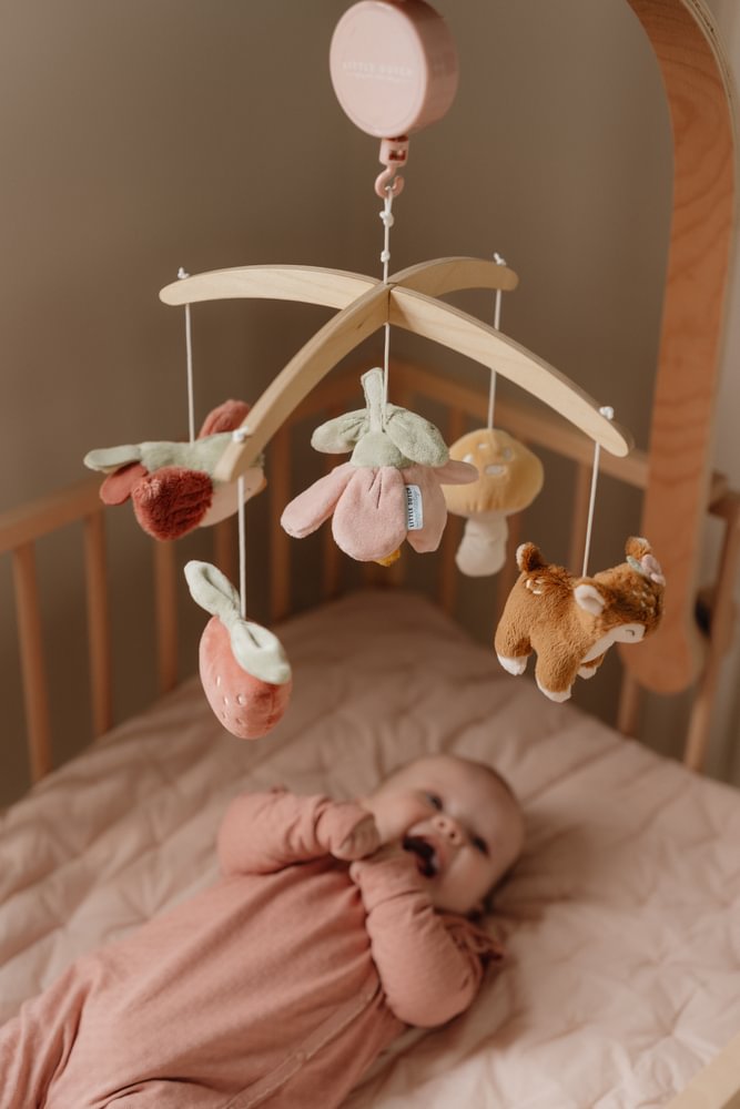Little Dutch rosa Musik-Mobile aus Holz - Fairy Garden