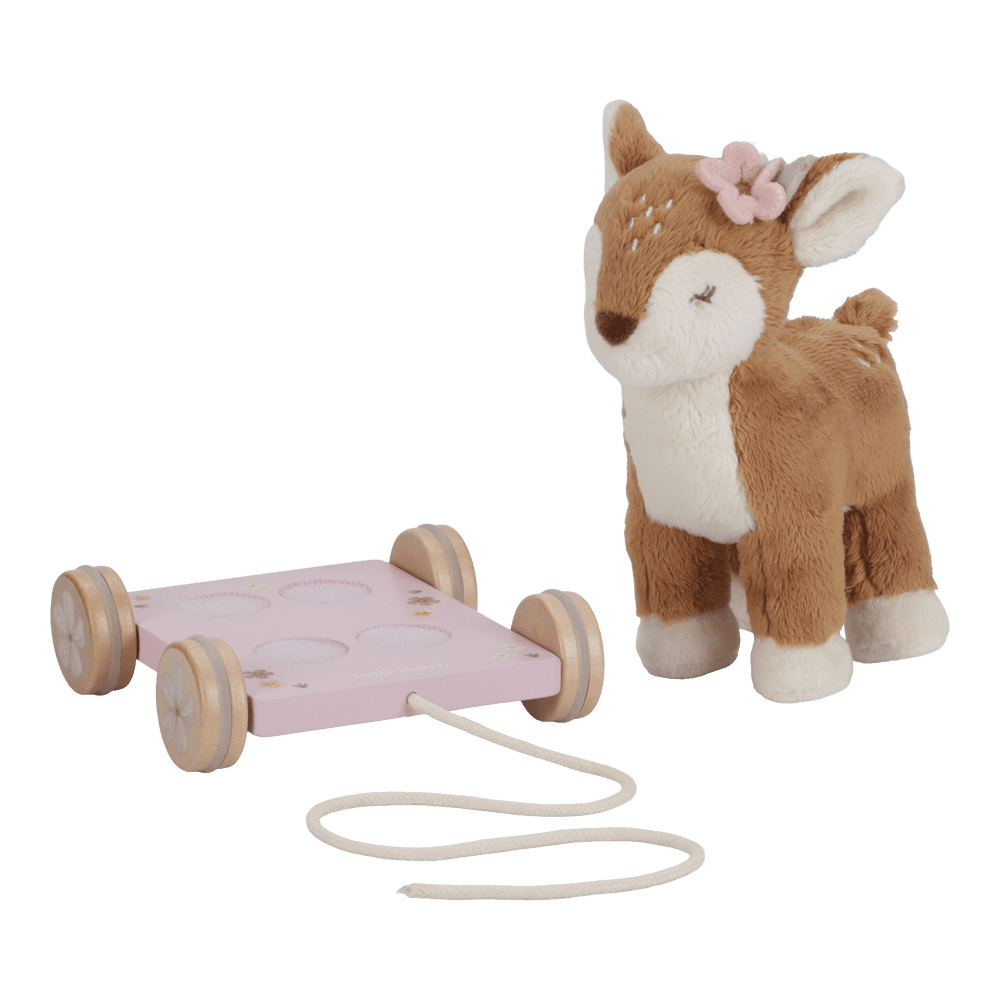 Little Dutch rosa Nachziehtier Reh - Fairy Garden