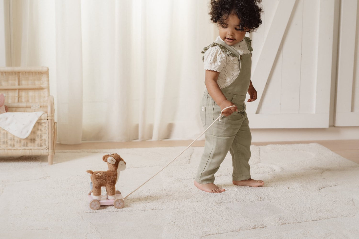 Little Dutch rosa Nachziehtier Reh - Fairy Garden