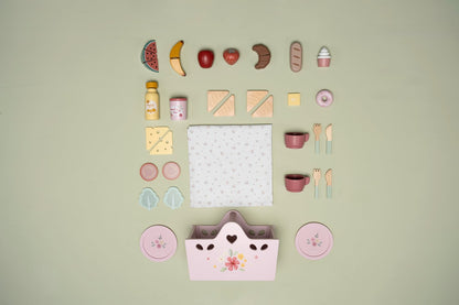 Little Dutch rosa Picknick Korb Spielzeug Set Holz mit Verpackung