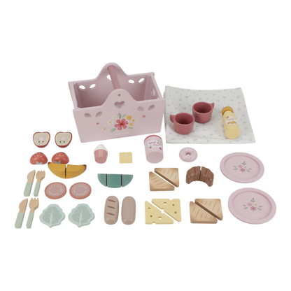 Little Dutch rosa Picknick Korb Spielzeug Set Holz Funktionen Detail