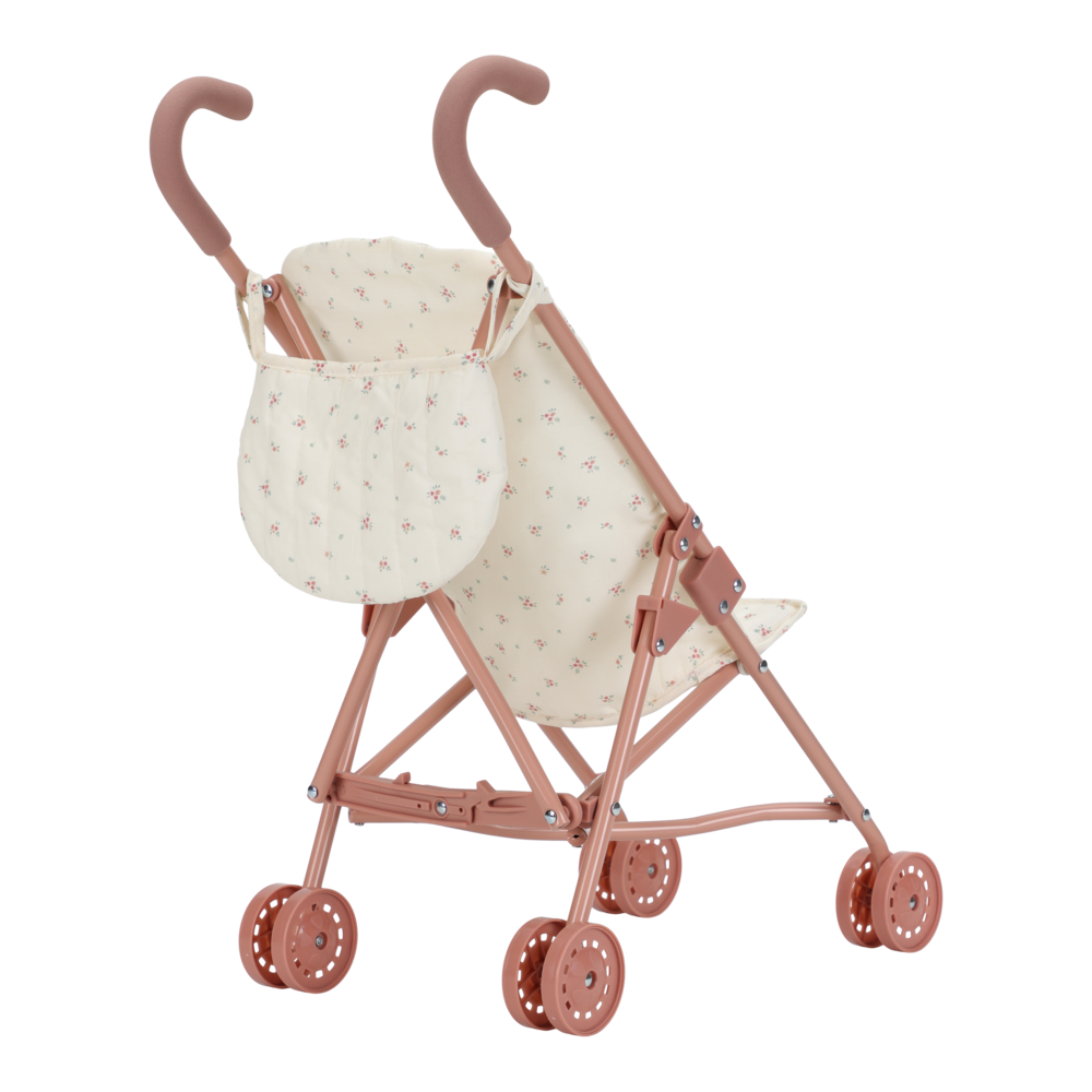 Little Dutch rosa Puppenbuggy aus Metall Funktionen Detail