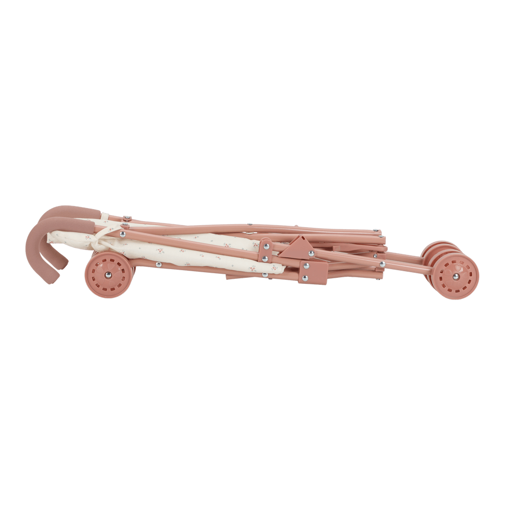 Little Dutch rosa Puppenbuggy aus Metall mit Zubehör