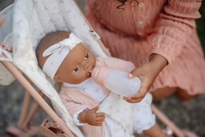 Little Dutch rosa Puppenbuggy aus Metall Lieferumfang