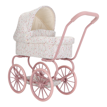 Little Dutch rosa Puppenwagen Metall Soft Flowers | einfachschoen