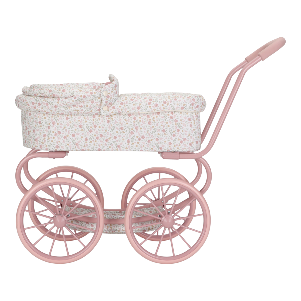 Little Dutch rosa Puppenwagen Metall Soft Flowers | einfachschoen